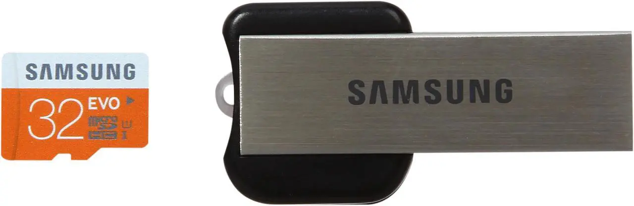 Main image of SAMSUNG 32GB microSDHC Flash Card With USB 2.0 Reader Model MB-MP32DB/AM