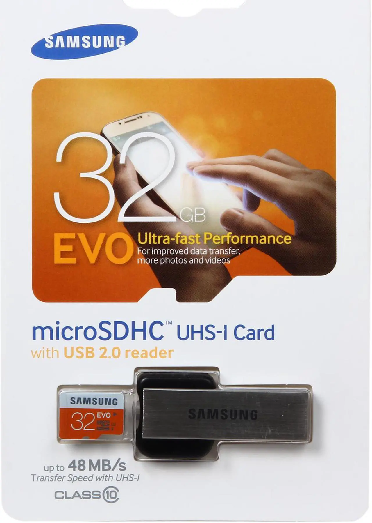 Alt view image 5 of 5 - SAMSUNG 32GB microSDHC Flash Card With USB 2.0 Reader Model MB-MP32DB/AM
