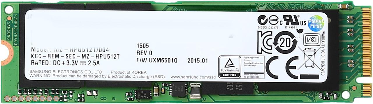 Alt view image 2 of 4 - SAMSUNG XP941 MZHPU512HCGL-00004(0) M.2 2280 512GB PCI-Express 2.0 x4 MLC Solid State Drive - OEM