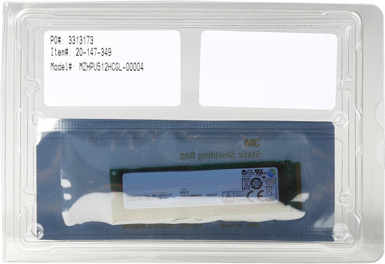 Alt view image 4 of 4 - SAMSUNG XP941 MZHPU512HCGL-00004(0) M.2 2280 512GB PCI-Express 2.0 x4 MLC Solid State Drive - OEM