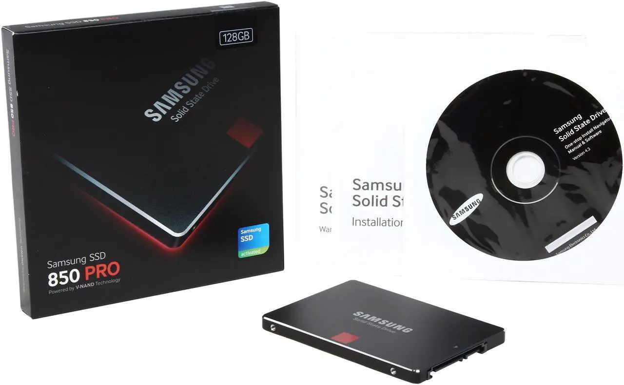 Alt view image 6 of 5 - SAMSUNG 850 PRO 2.5" 128GB SATA III 3-D Vertical Internal Solid State Drive (SSD) MZ-7KE128BW