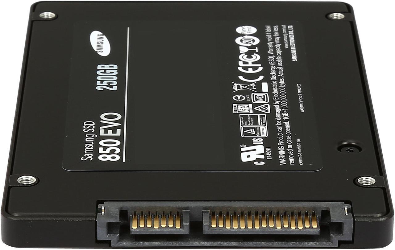 Alt view image 4 of 5 - SAMSUNG 850 EVO 2.5" 250GB SATA III 3D NAND Internal Solid State Drive (SSD) MZ-75E250B/AM