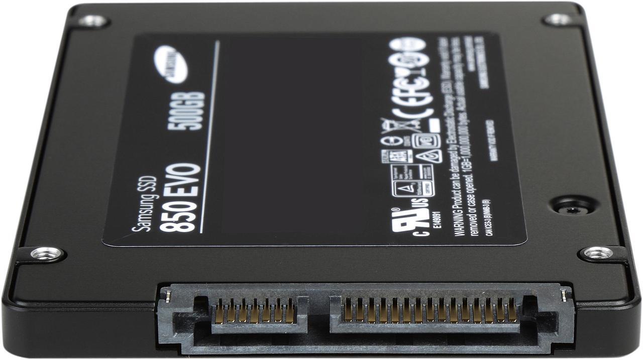 Alt view image 4 of 5 - SAMSUNG 850 EVO 2.5" 500GB SATA III 32 layer 3D V-NAND Internal Solid State Drive (SSD) MZ-75E500B/AM
