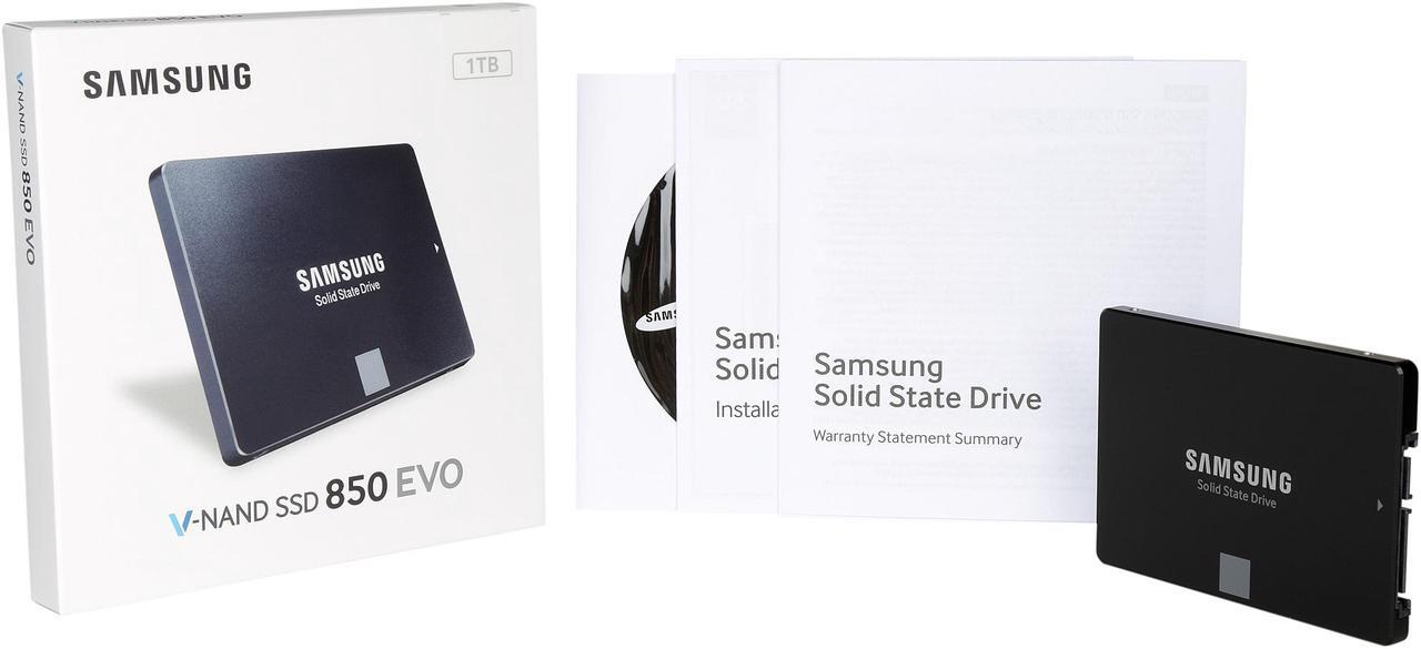 Alt view image 6 of 5 - SAMSUNG 850 EVO 2.5" 1TB SATA III 3D NAND Internal Solid State Drive (SSD) MZ-75E1T0B/AM