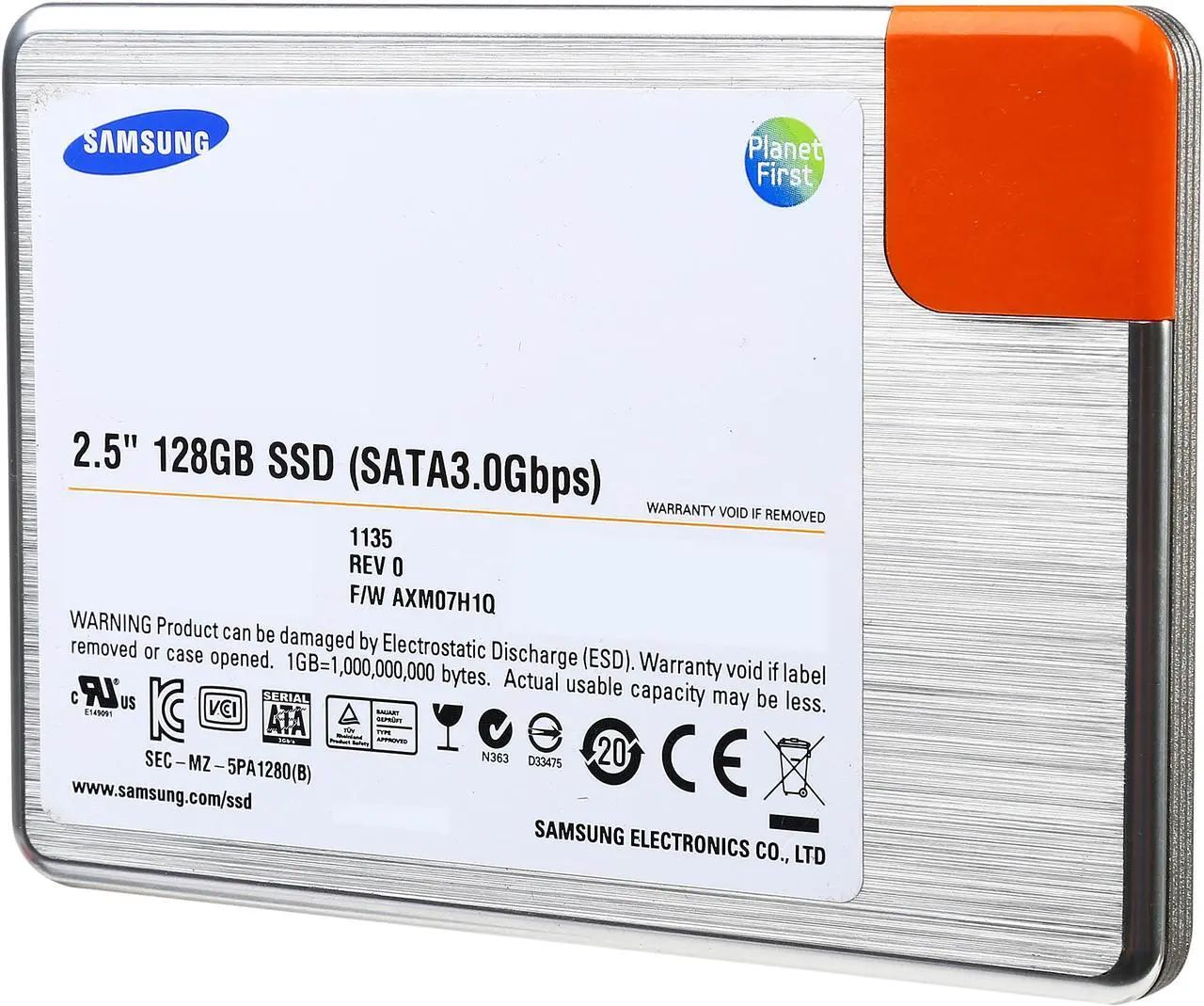 Main image of 128GB Samsung 470 SSD 2.5" MZ7PA128HMCD-010L1 SATA Solid State SSD for IBM Lenovo Thinkpad P/N 45N7992 - Certified Refurbished