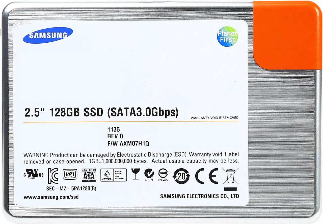 Alt view image 2 of 4 - 128GB Samsung 470 SSD 2.5" MZ7PA128HMCD-010L1 SATA Solid State SSD for IBM Lenovo Thinkpad P/N 45N7992 - Certified Refurbished