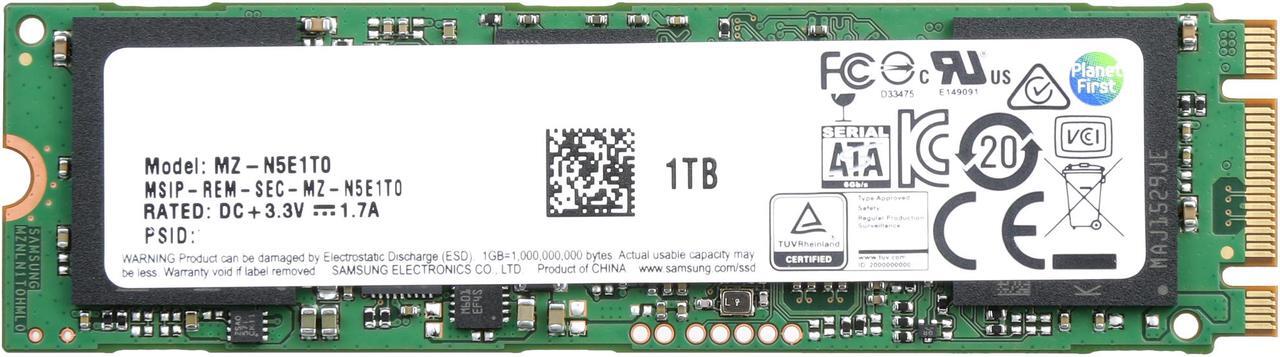 Alt view image 2 of 6 - SAMSUNG 850 EVO M.2 2280 1TB SATA III 3D NAND Internal Solid State Drive (SSD) MZ-N5E1T0BW