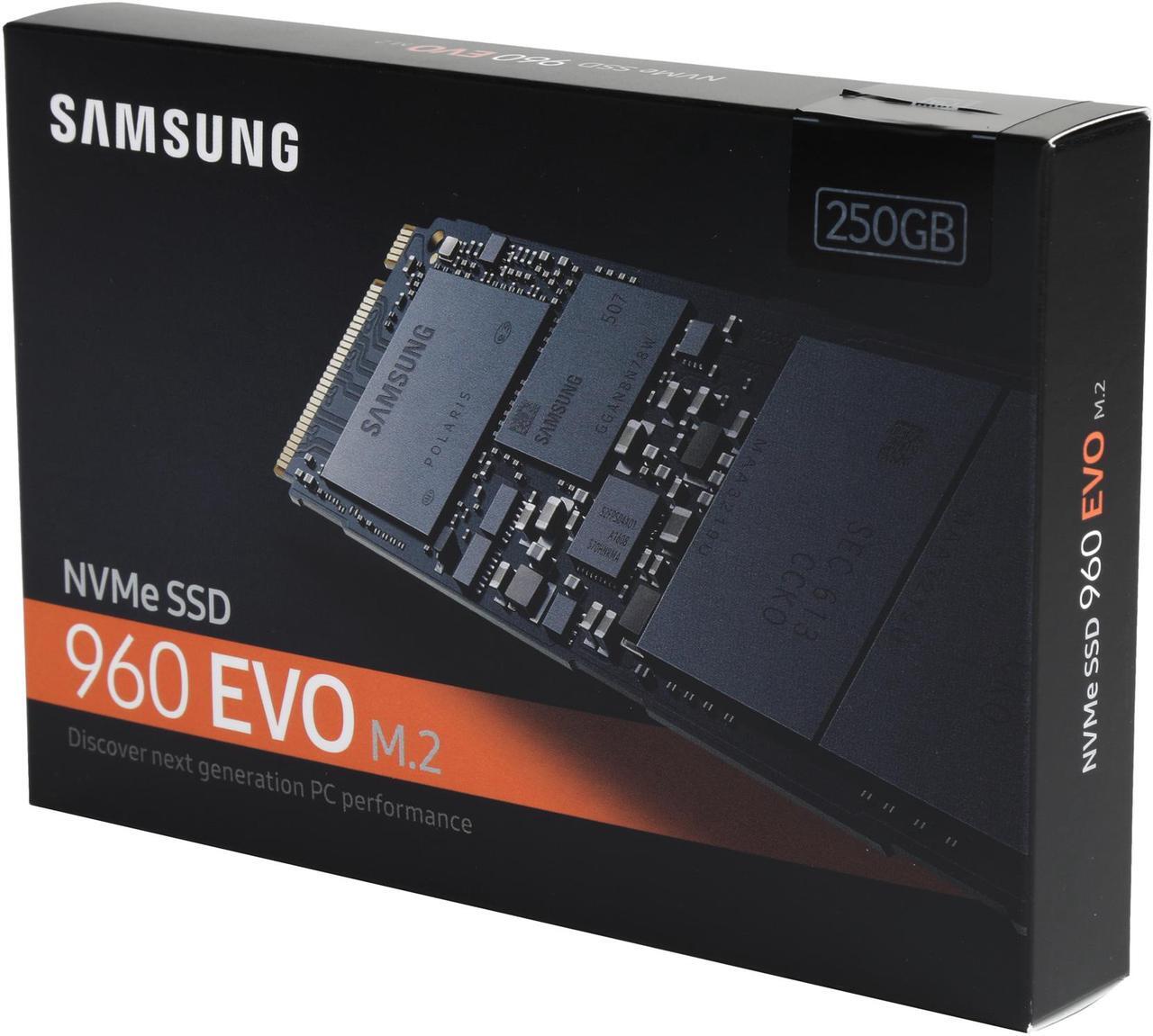 Alt view image 2 of 2 - SAMSUNG 960 EVO M.2 250GB NVMe PCI-Express 3.0 x4 Internal Solid State Drive (SSD) MZ-V6E250BW