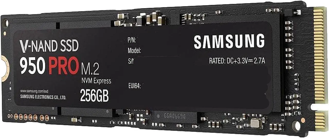 Alt view image 3 of 6 - Samsung MZ-V5P256BW SSD 950 PRO NVMe 256GB for Business