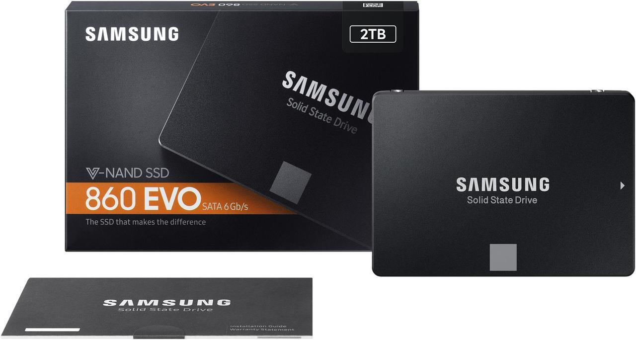 Alt view image 6 of 6 - SAMSUNG 860 EVO Series 2.5" 2TB SATA III Samsung V-NAND 3-bit MLC Internal Solid State Drive (SSD) MZ-76E2T0B/AM