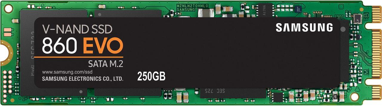 Main image of SAMSUNG 860 EVO Series M.2 2280 250GB SATA III V-NAND 3-bit MLC Internal Solid State Drive (SSD) MZ-N6E250BW