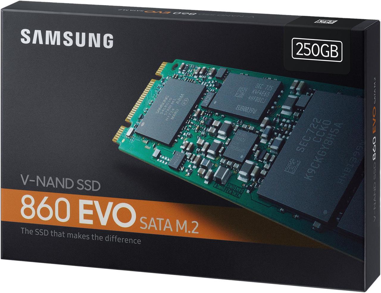 Alt view image 6 of 6 - SAMSUNG 860 EVO Series M.2 2280 250GB SATA III V-NAND 3-bit MLC Internal Solid State Drive (SSD) MZ-N6E250BW
