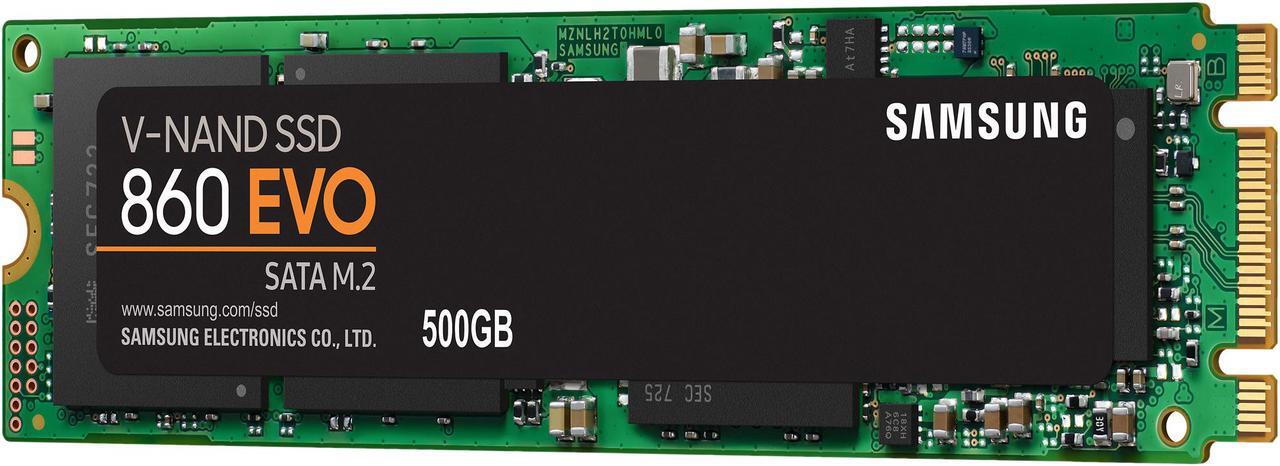 Alt view image 2 of 6 - SAMSUNG 860 EVO Series M.2 2280 500GB SATA III V-NAND 3-bit MLC Internal Solid State Drive (SSD) MZ-N6E500BW