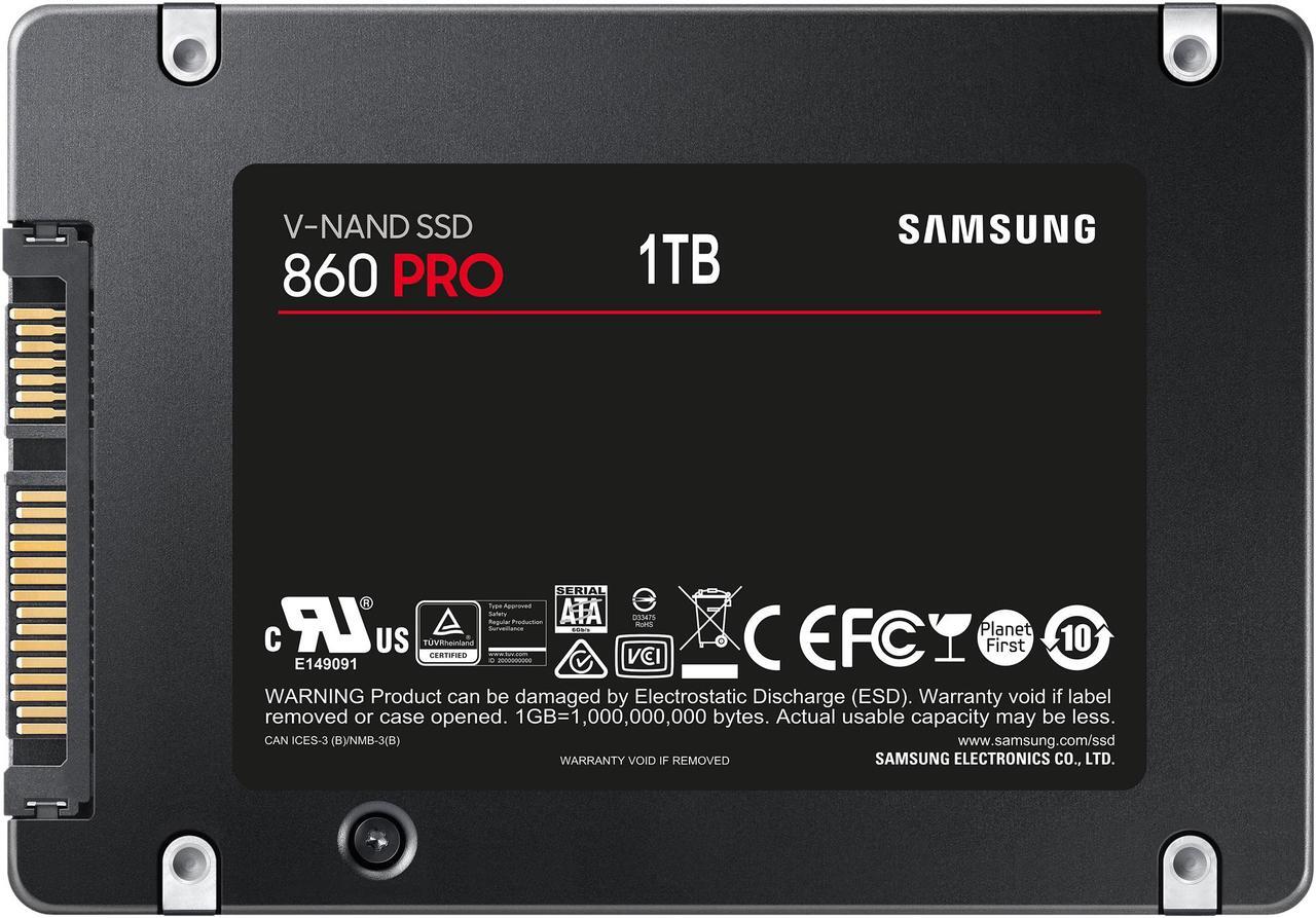 Alt view image 3 of 5 - SAMSUNG 860 Pro Series 2.5" 1TB SATA III V-NAND 2-bit MLC Internal Solid State Drive (SSD) MZ-76P1T0BW