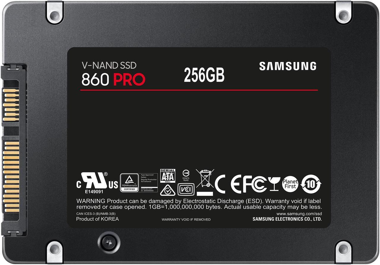 Alt view image 4 of 6 - SAMSUNG 860 Pro Series 2.5" 256GB SATA III V-NAND 2-bit MLC Internal Solid State Drive (SSD) MZ-76P256BW