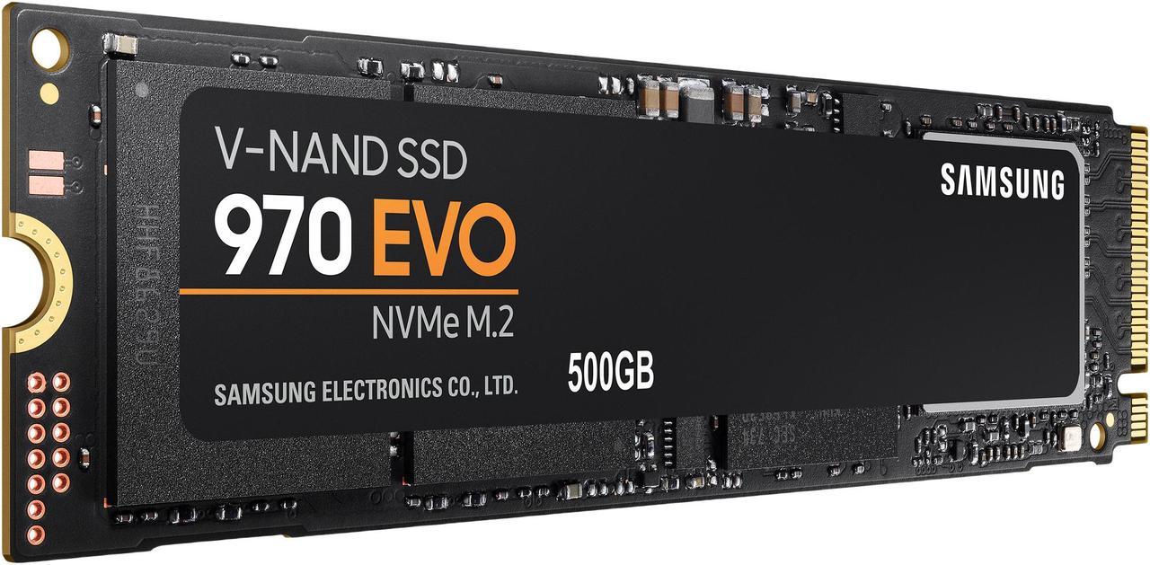 Alt view image 3 of 5 - SAMSUNG 970 EVO M.2 2280 500GB PCIe Gen3. X4, NVMe 1.3 V-NAND 3-bit MLC Internal Solid State Drive (SSD) MZ-V7E500BW