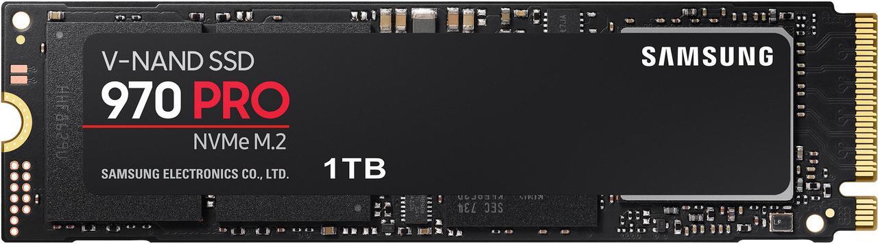 Main image of SAMSUNG 970 PRO M.2 2280 1TB PCIe Gen3. X4, NVMe 1.3 64L V-NAND 2-bit MLC Internal Solid State Drive (SSD) MZ-V7P1T0BW