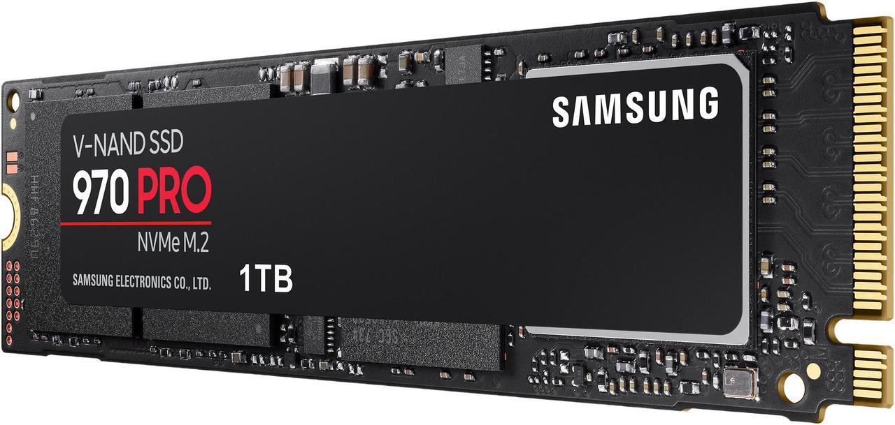 Alt view image 2 of 4 - SAMSUNG 970 PRO M.2 2280 1TB PCIe Gen3. X4, NVMe 1.3 64L V-NAND 2-bit MLC Internal Solid State Drive (SSD) MZ-V7P1T0BW