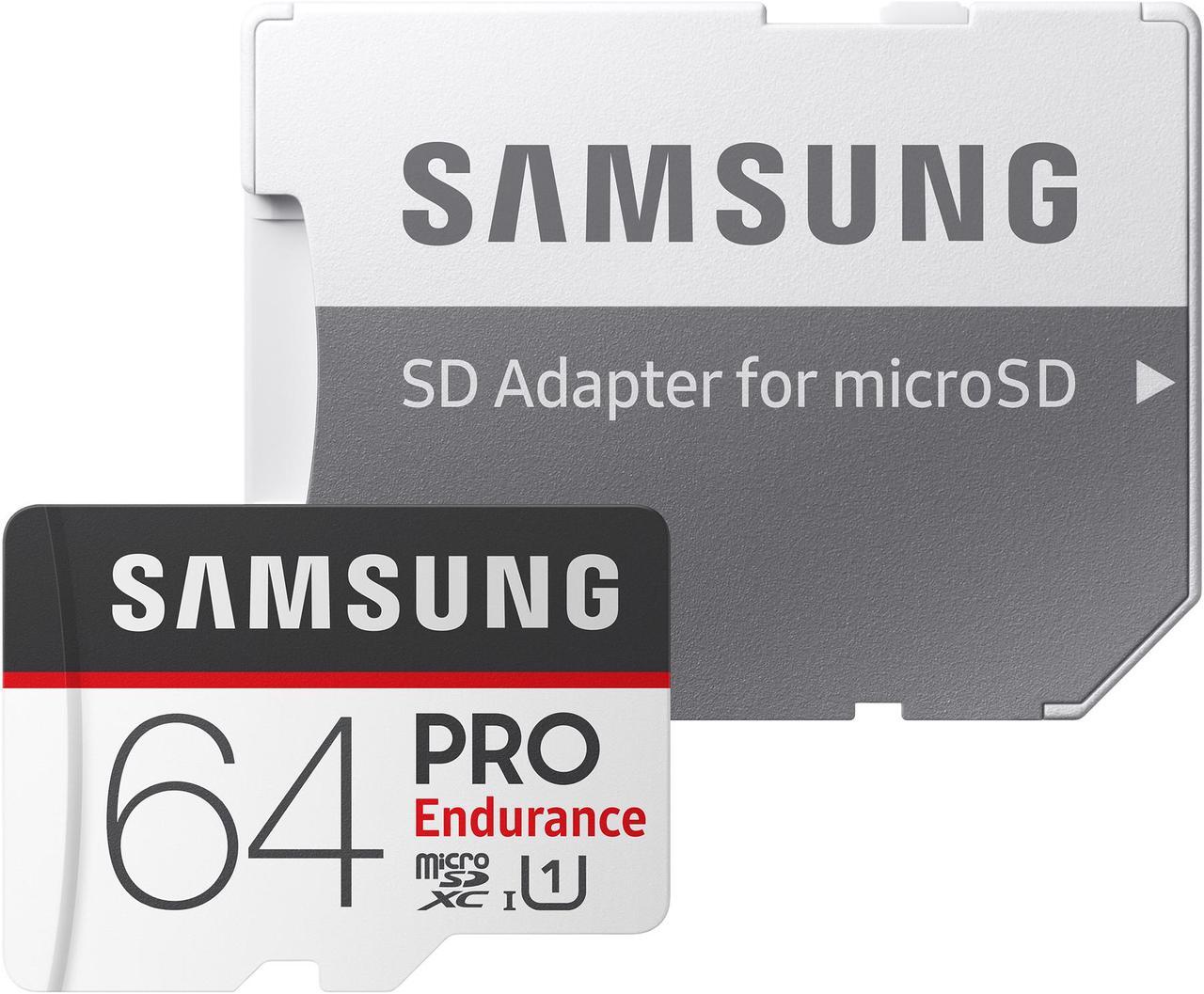 Alt view image 4 of 7 - SAMSUNG 64GB PRO Endurance microSDXC UHS-I/U1 Memory Card with Adapter, Speed Up to 100MB/s (MB-MJ64GA/AM)