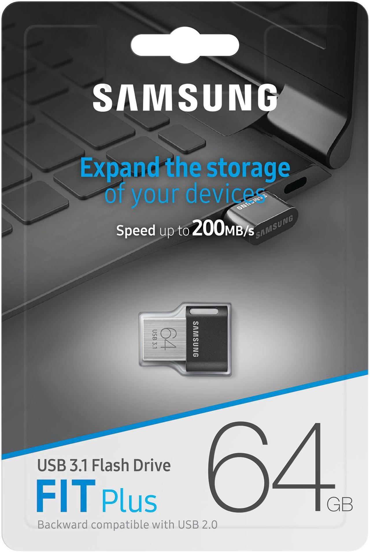 Alt view image 7 of 7 - Samsung 64GB FIT Plus USB 3.1 Flash Drive, Speed Up to 200MB/s (MUF-64AB/AM)