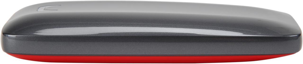 Alt view image 4 of 7 - SAMSUNG X5 Portable SSD 1TB - Up to 2800 MB/s -Thunderbolt 3 NVMe External Solid State Drive, Gray/Red (MU-PB1T0B/AM)