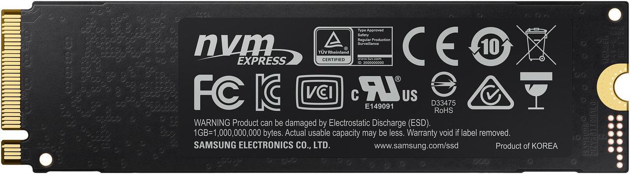 Alt view image 2 of 5 - SAMSUNG 970 EVO PLUS M.2 2280 250GB PCIe Gen 3.0 x4, NVMe 1.3 V-NAND Internal Solid State Drive (SSD) MZ-V7S250B/AM
