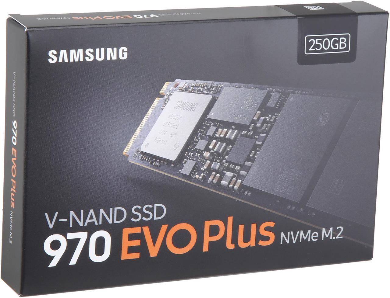 Alt view image 4 of 5 - SAMSUNG 970 EVO PLUS M.2 2280 250GB PCIe Gen 3.0 x4, NVMe 1.3 V-NAND Internal Solid State Drive (SSD) MZ-V7S250B/AM