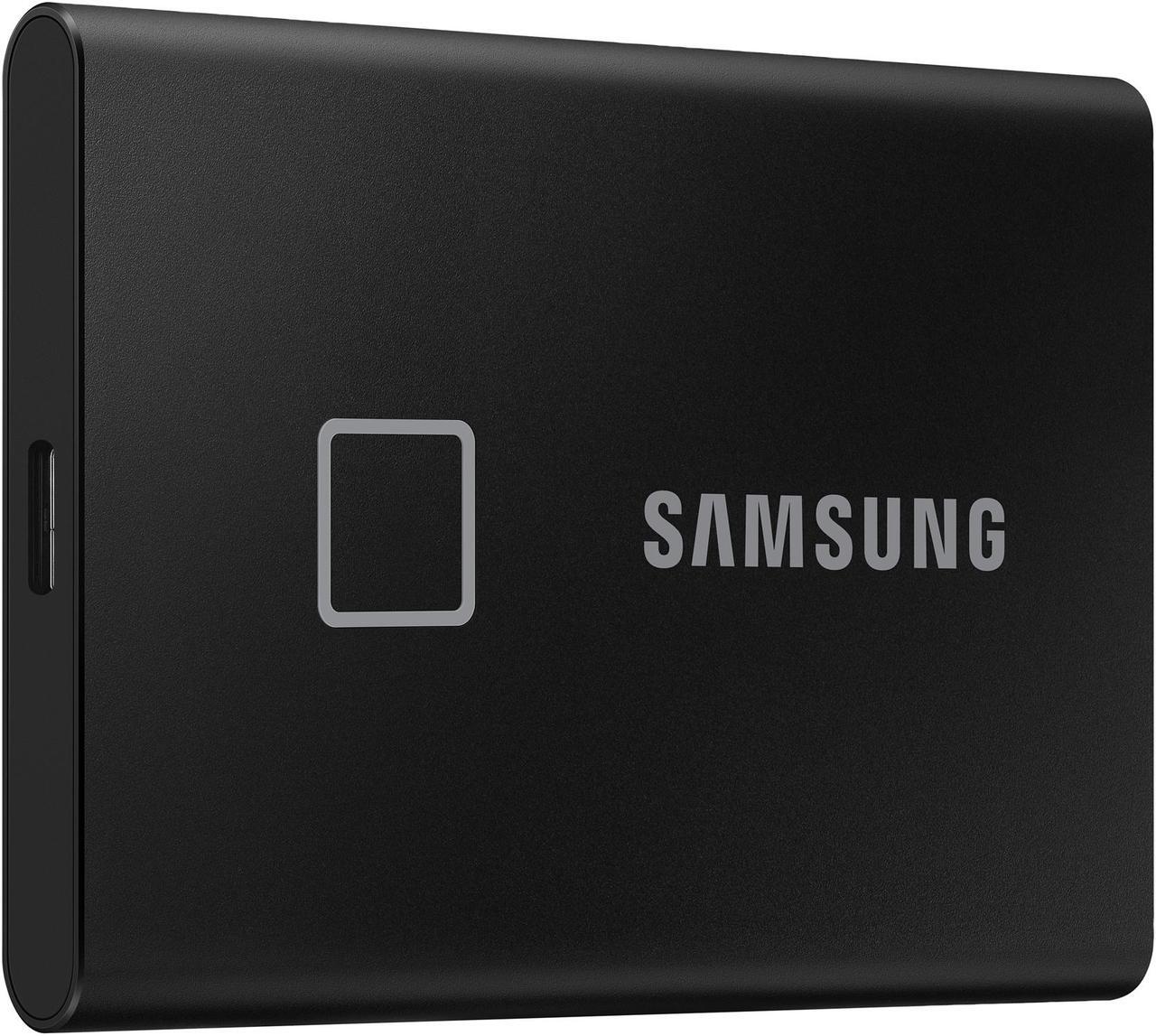 Alt view image 3 of 7 - SAMSUNG T7 Touch Portable SSD 2TB - Up to 1050 MB/s - USB 3.2 Gen 2 External Solid State Drive, Black (MU-PC2T0K/WW)