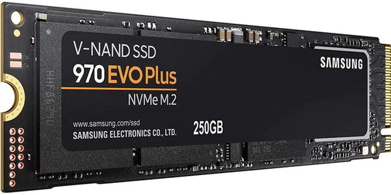 Main image of SAMSUNG 970 EVO PLUS M.2 2280 250GB PCIe Gen 3.0 x4, NVMe 1.3 V-NAND 3-bit MLC Internal Solid State Drive (SSD) MZ-V7S250BW