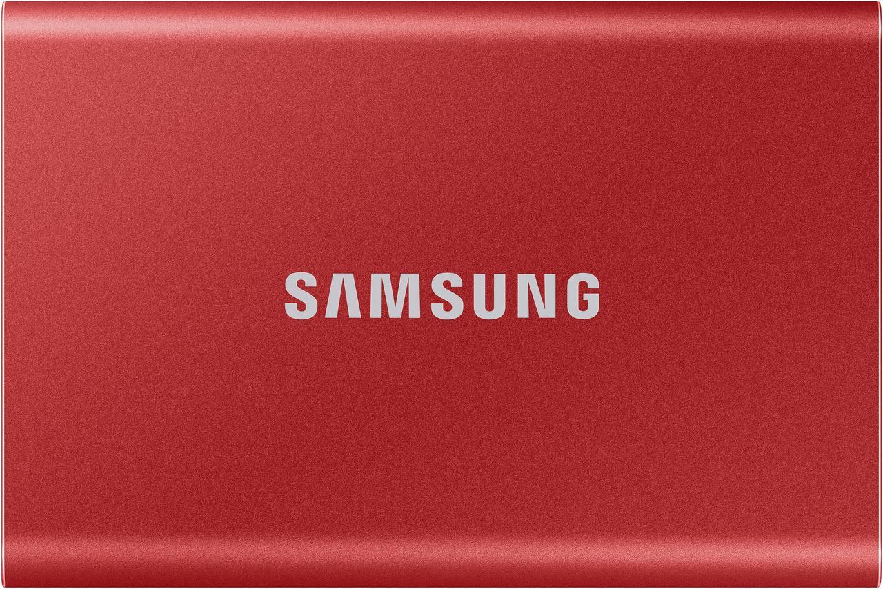 SAMSUNG T7 Portable SSD 2TB - Up to 1050 MB/s - USB 3.2 Gen 2 External Solid State Drive, Red (MU-PC2T0R/AM)