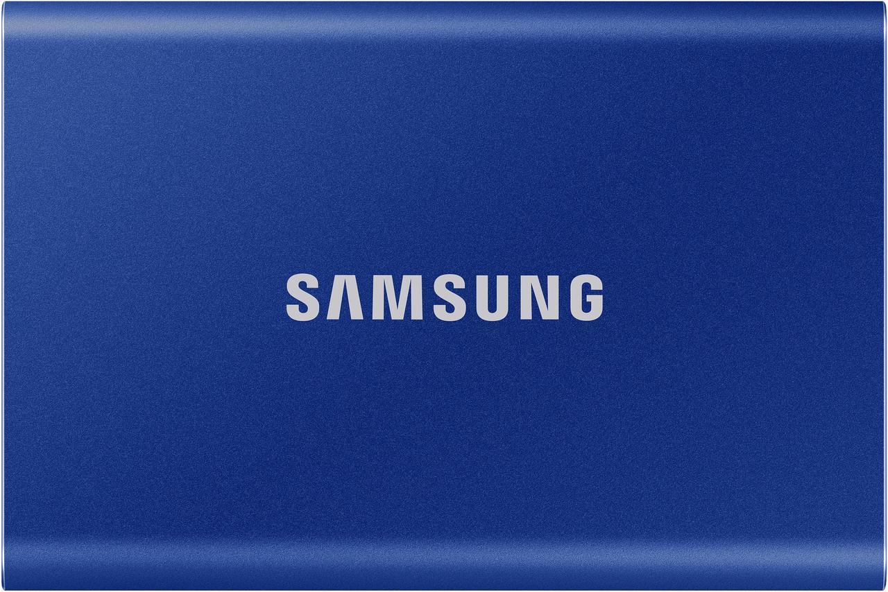 SAMSUNG T7 Portable SSD 1TB  - Up to 1050 MB/s - USB 3.2 Gen 2 External Solid State Drive, Blue (MU-PC1T0H/AM)