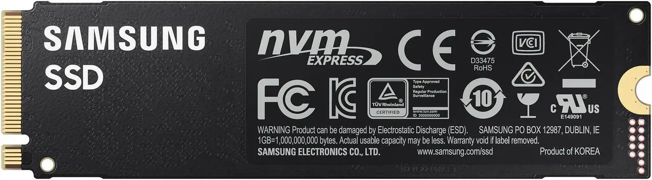 Alt view image 2 of 5 - SAMSUNG 980 PRO M.2 2280 250GB PCI-Express Gen 4.0 x4, NVMe 1.3c Samsung V-NAND Internal Solid State Drive (SSD) MZ-V8P250B/AM