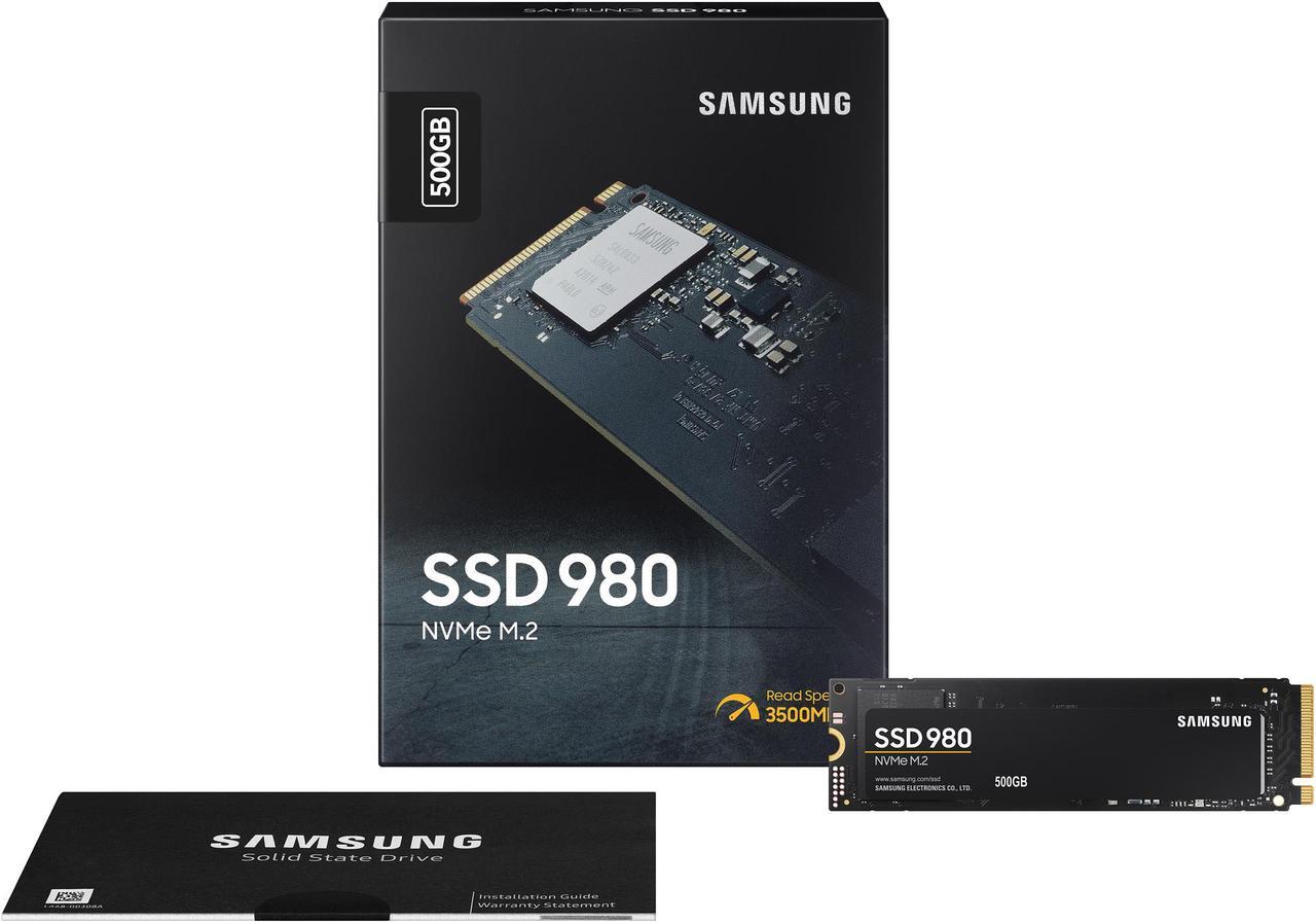 Alt view image 5 of 7 - SAMSUNG 980 M.2 2280 500GB PCI-Express 3.0 x4, NVMe 1.4 V-NAND MLC Internal Solid State Drive (SSD) MZ-V8V500B/AM