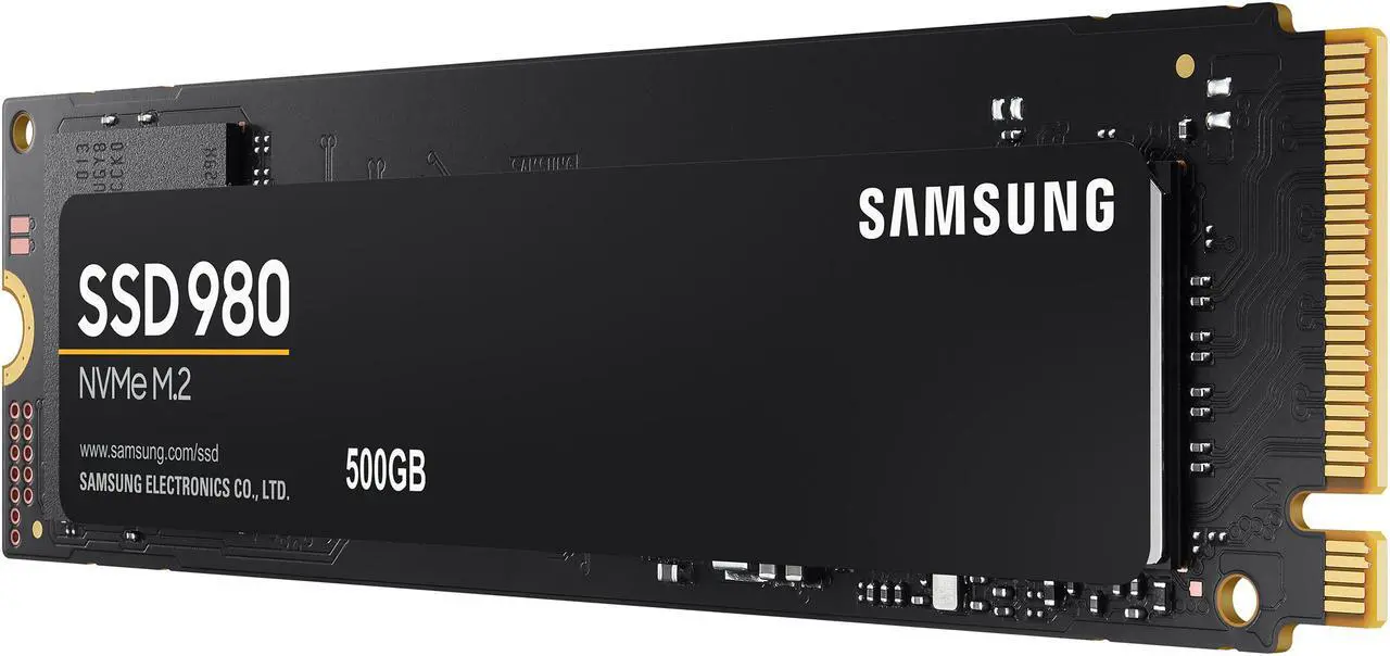 Alt view image 2 of 7 - SAMSUNG 980 M.2 2280 500GB PCI-Express 3.0 x4, NVMe 1.4 V-NAND MLC Internal Solid State Drive (SSD) MZ-V8V500B/AM
