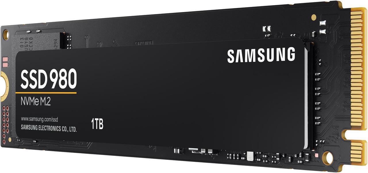 SAMSUNG 980 M.2 2280 1TB PCI-Express 3.0 x4, NVMe 1.4 V-NAND MLC Internal Solid State Drive (SSD) MZ-V8V1T0B/AM