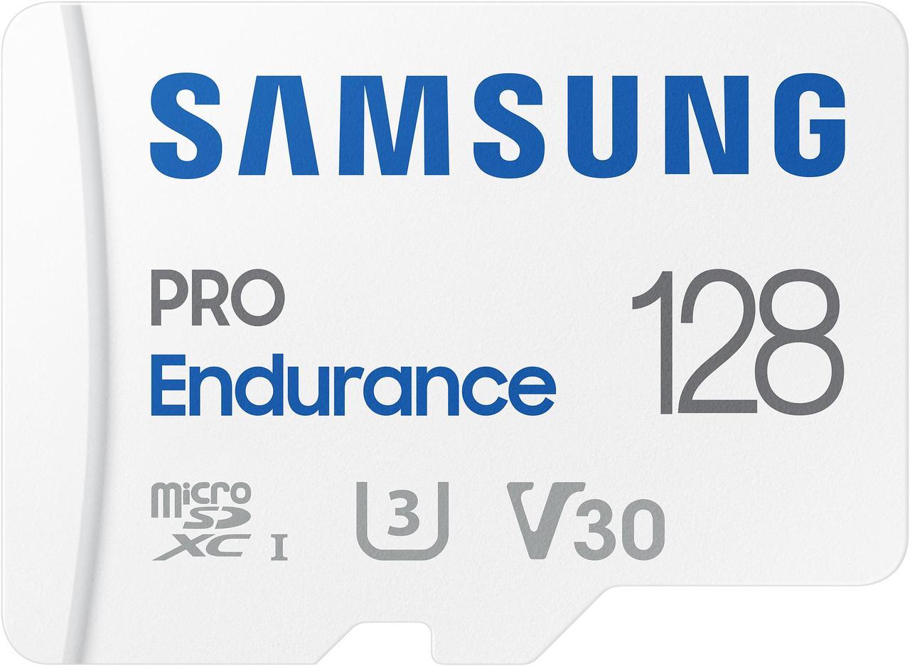 SAMSUNG PRO Endurance 128GB microSDXC Flash Card Model MB-MJ128KA/AM