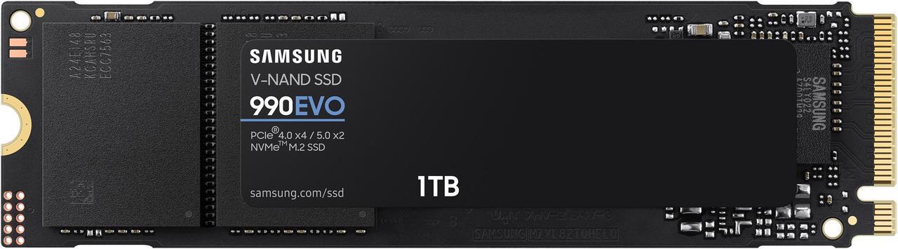 SAMSUNG 990 EVO SSD 1TB, PCIe Gen 4x4 |  Gen 5x2 M.2 2280, Speeds Up-to 5,000MB/s,  Upgrade Storage for PC/Laptops, HMB  Technology and Intelligent Turbowrite (MZ-V9E1T0B/AM)