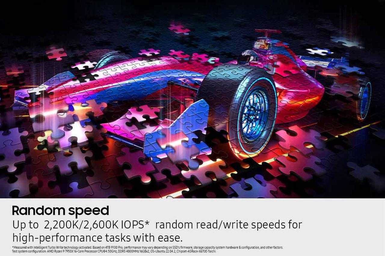 Alt view image 8 of 10 - SAMSUNG SSD 9100 PRO 1TB, PCIe 5.0x4 M.2 2280, Seq. Read Speeds Up to 14,800MB/s, Best for AI Computing, Gaming, and Heavy Duty Workstations (MZ- VAP1T0B/AM)