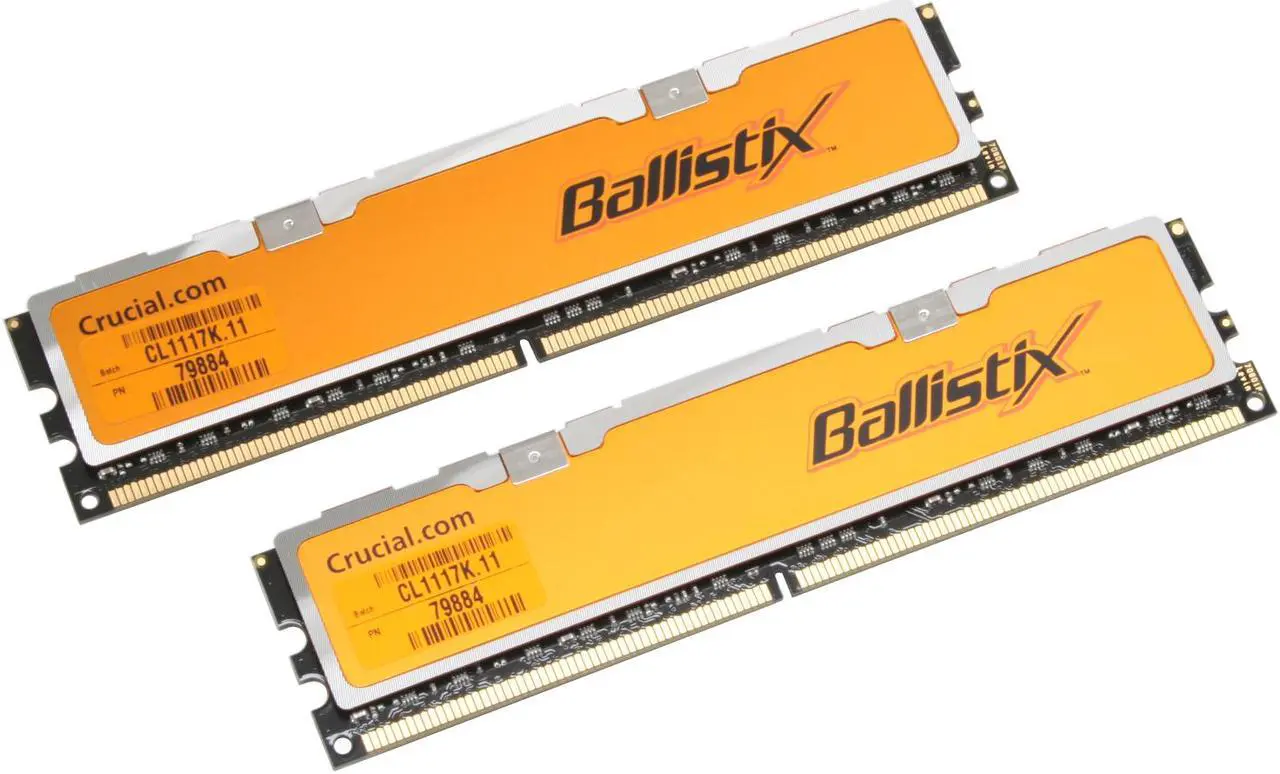 Alt view image 2 of 3 - Crucial Ballistix 2GB (2 x 1GB) DDR2 1066 (PC2 8500) Dual Channel Kit Desktop Memory Model BL2KIT12864AA1065