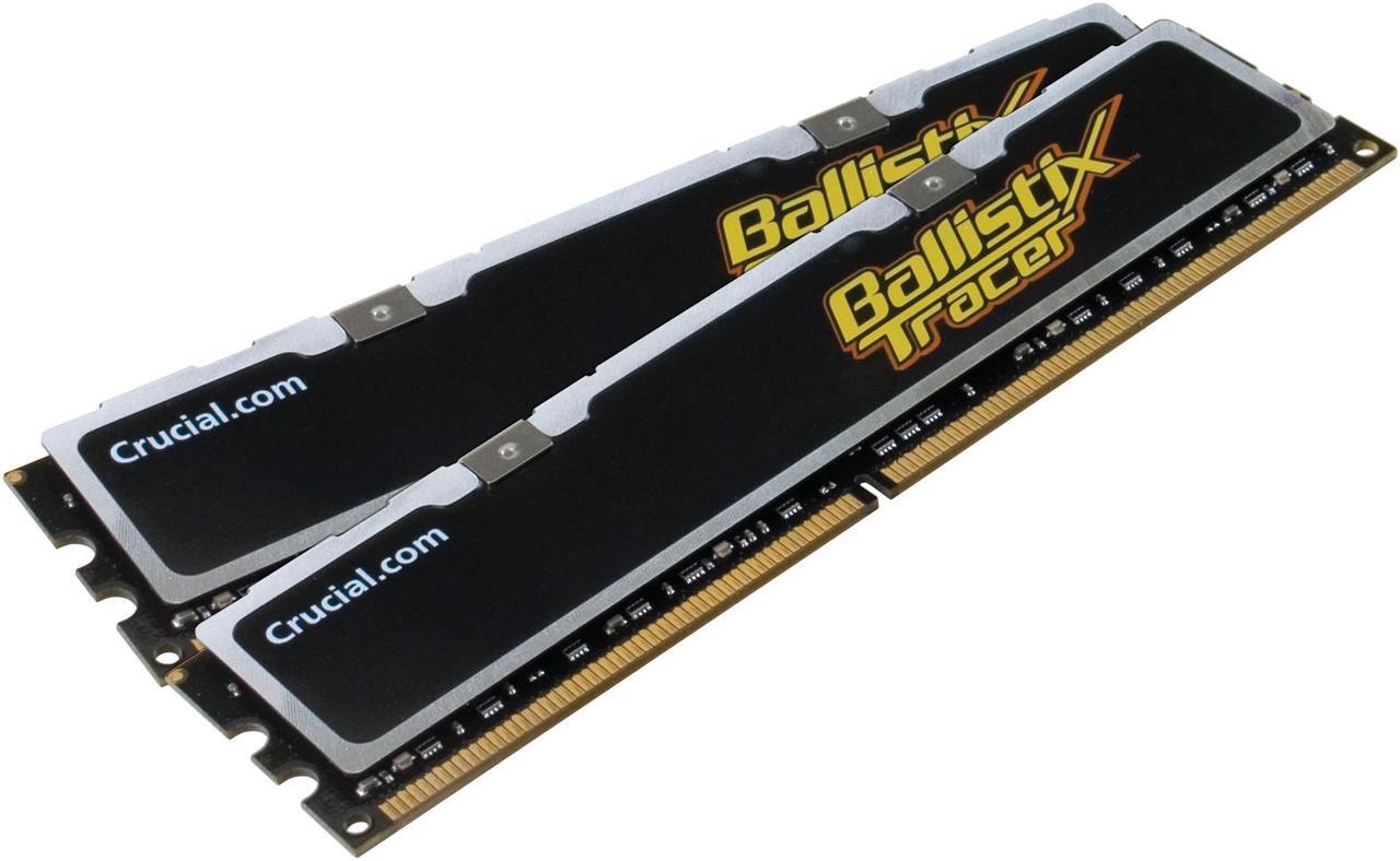 Main image of Crucial Ballistix Tracer 2GB (2 x 1GB) DDR2 1066 (PC2 8500) Dual Channel Kit Desktop Memory Model BL2KIT12864AL1065