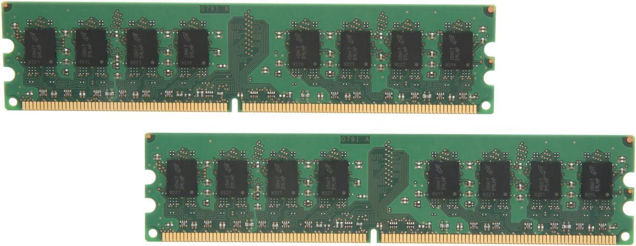 Main image of Crucial 4GB (2 x 2GB) DDR2 800 (PC2 6400) Dual Channel Kit Desktop Memory Model CT2KIT25664AA800