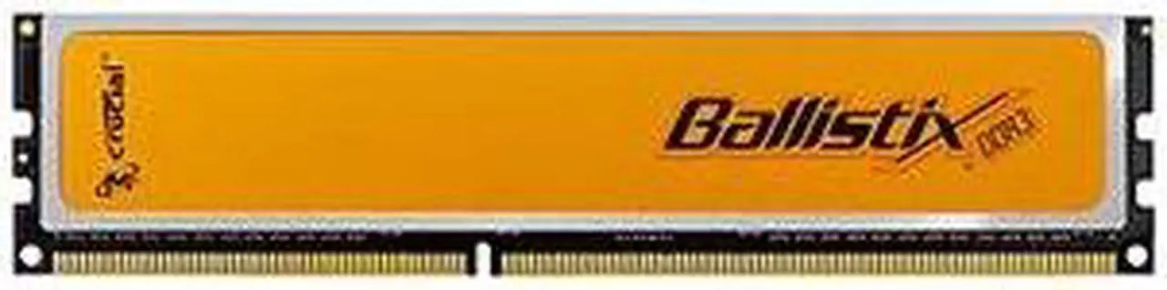 Main image of Crucial Ballistix 2GB (2 x 1GB) DDR2 800 (PC2 6400) Dual Channel Kit Desktop Memory Model BL2KIT12864AA80A