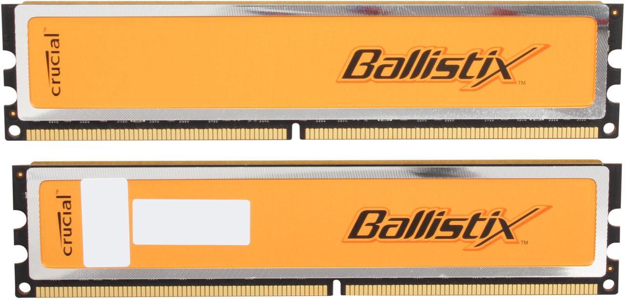 Alt view image 2 of 3 - Crucial Ballistix 4GB (2 x 2GB) DDR2 800 (PC2 6400) Dual Channel Kit Desktop Memory Model BL2KIT25664AA80A