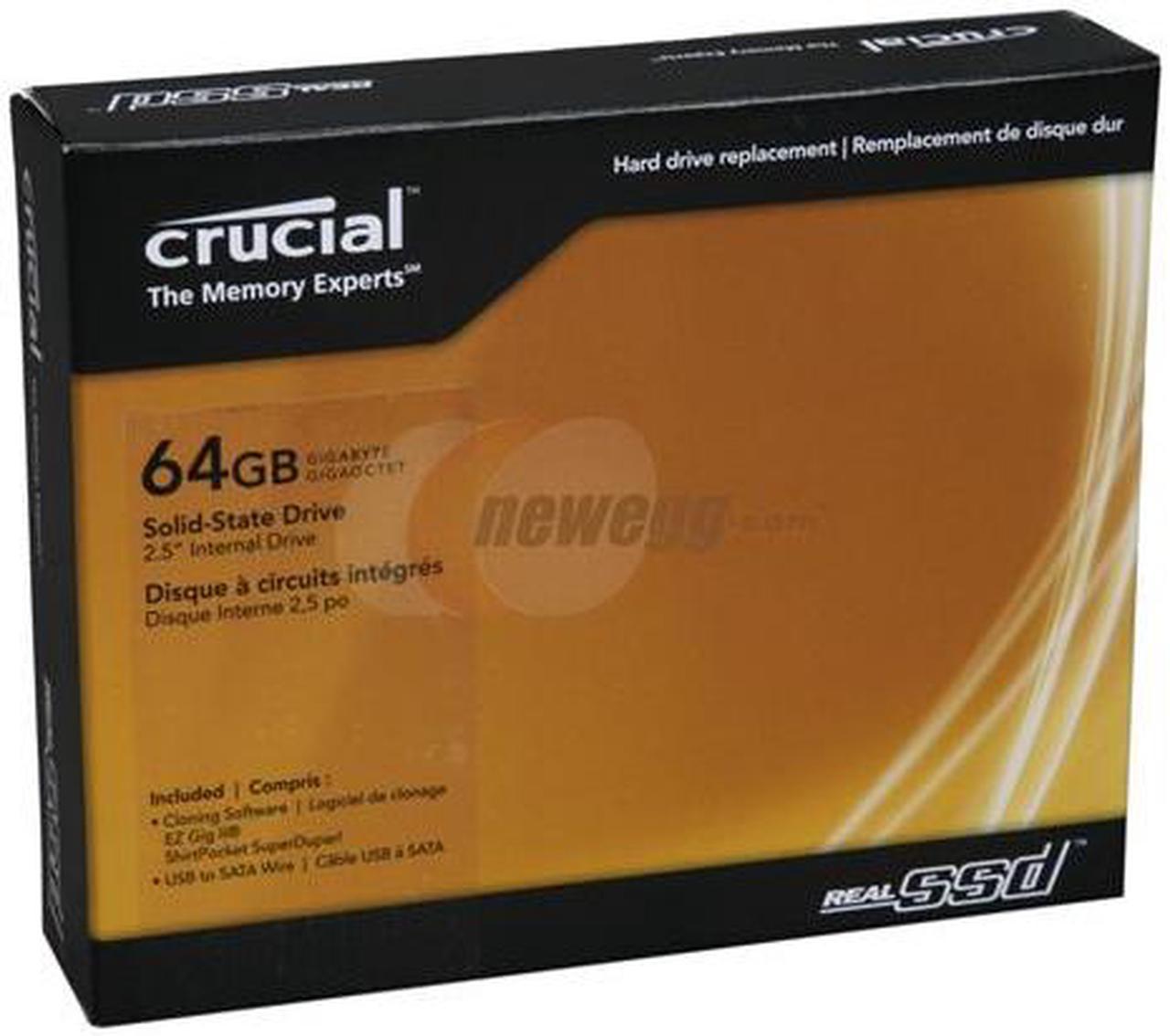 Crucial RealSSD C300 2.5" 64GB SATA III MLC Internal Solid State Drive (SSD) CTFDDAC064MAG-1G1CCA