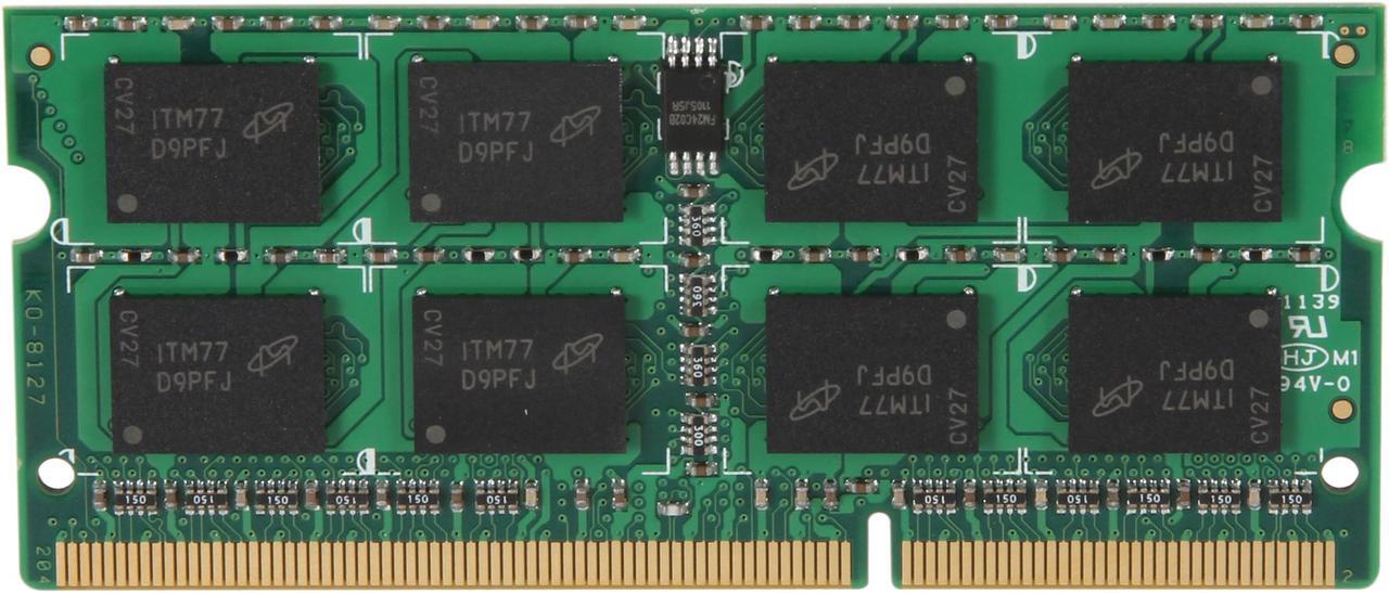 Alt view image 2 of 3 - Crucial 4GB 204-Pin DDR3 SO-DIMM DDR3L 1333 (PC3L 10600) Laptop Memory Model CT51264BF1339