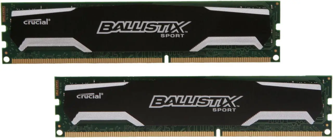 Main image of Crucial Ballistix Sport 8GB (2 x 4GB) DDR3 1333 (PC3 10600) Desktop Memory Model BLS2KIT4G3D1339DS1S00