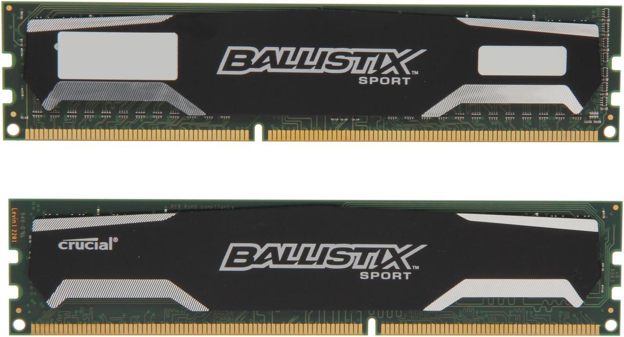 Alt view image 2 of 3 - Ballistix Sport 16GB (2 x 8GB) DDR3 1600 (PC3 12800) Desktop Memory Model BLS2KIT8G3D1609DS1S00