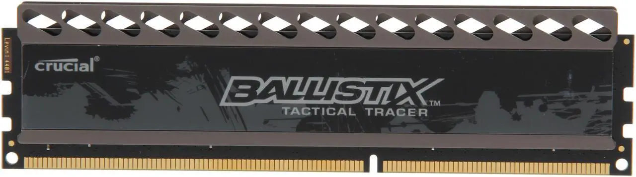 Main image of Ballistix Tactical Tracer 4GB DDR3 1866 (PC3 14900) Desktop Memory (with Orange/Blue Light) Model BLT4G3D1869DT2TXOB