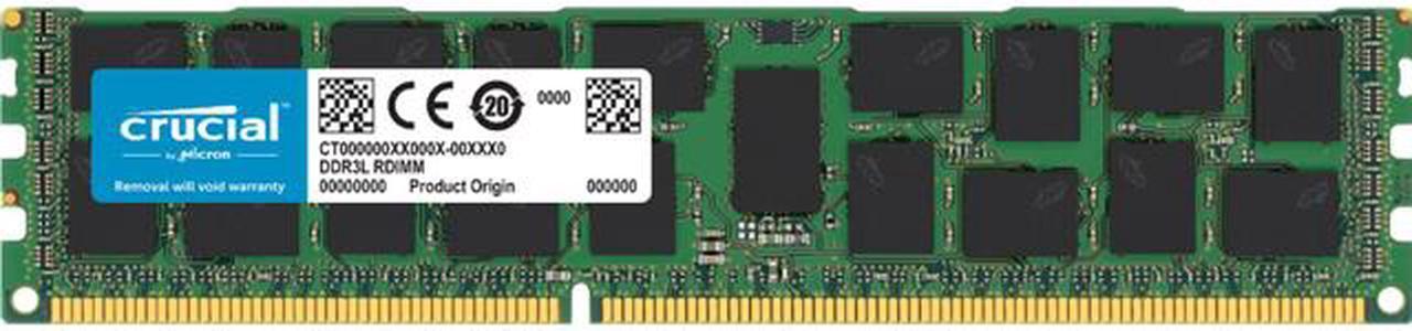 Main image of Crucial 16GB 240-Pin DDR3 RDIMM - DDR3L 1600 (PC3L 12800) Server Memory - 1.35V - ECC - 2Rx4 - CT16G3ERSLD4160B