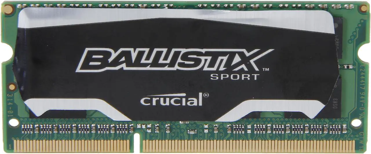 Main image of Ballistix Sport SODIMM 4GB 204-Pin DDR3 SO-DIMM DDR3L 1600 (PC3L 12800) Laptop Memory Model BLS4G3N169ES4